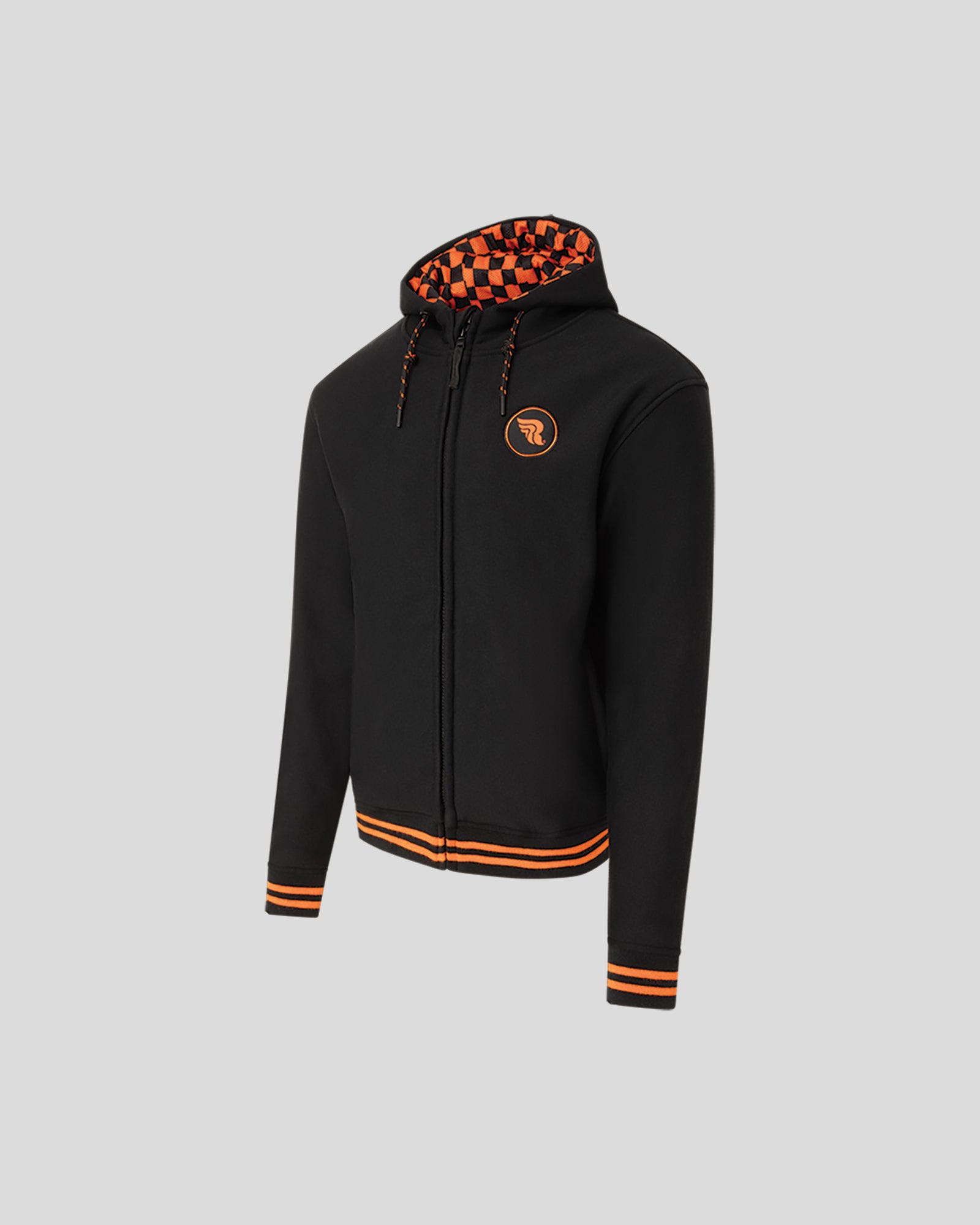 Riding Hoodie (AA) Orange/Checkerboard