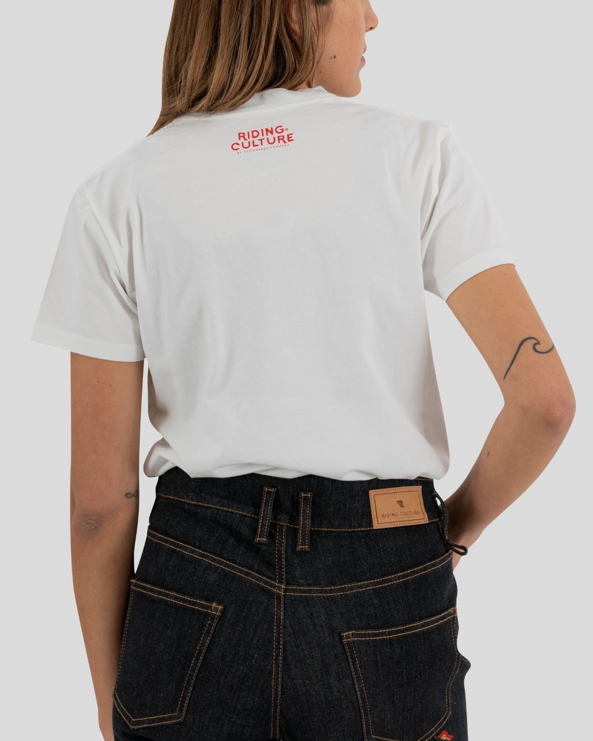 Logo RC Lady Loose White T-Shirt