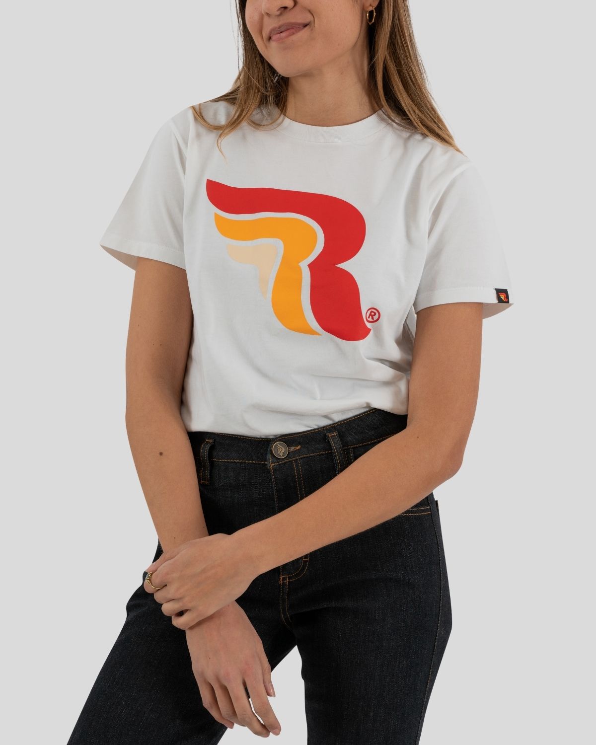 Logo RC Lady Loose White T-Shirt