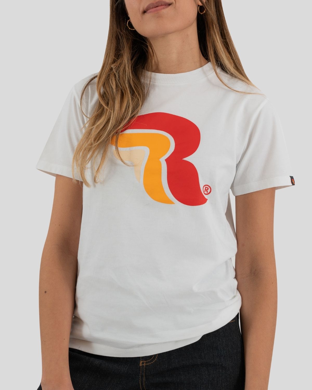 Logo RC Lady Loose White T-Shirt