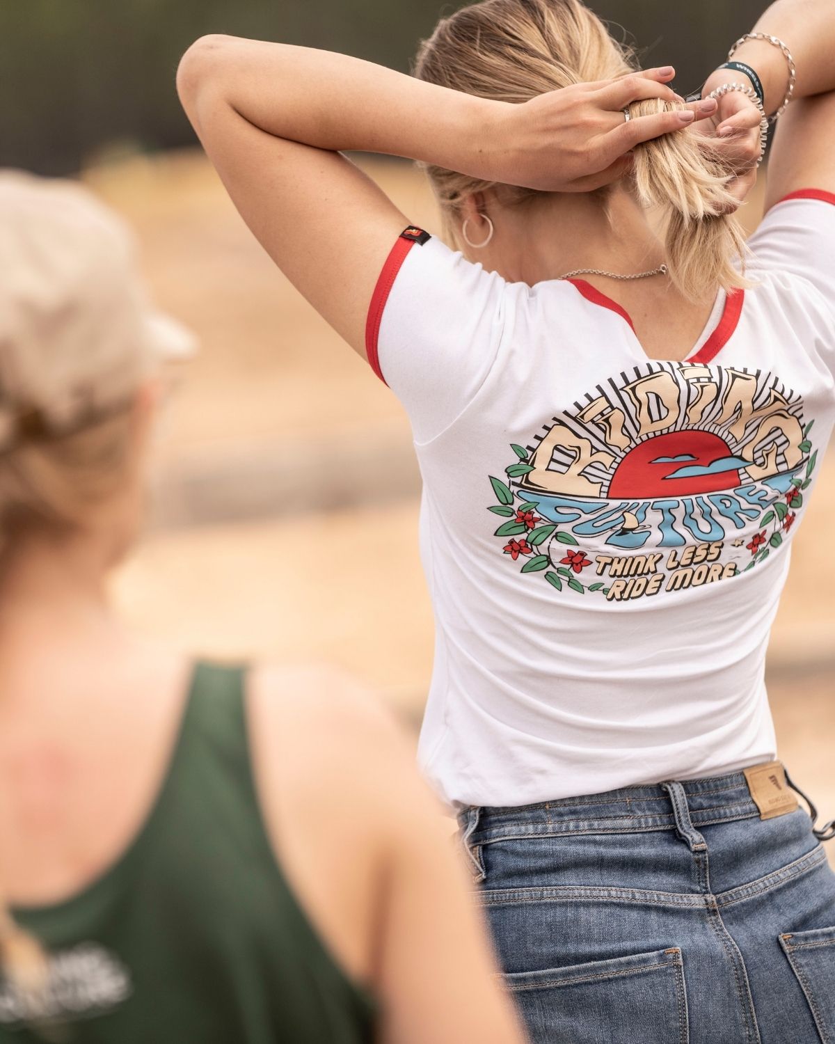 Sunrise Lady White T-Shirt