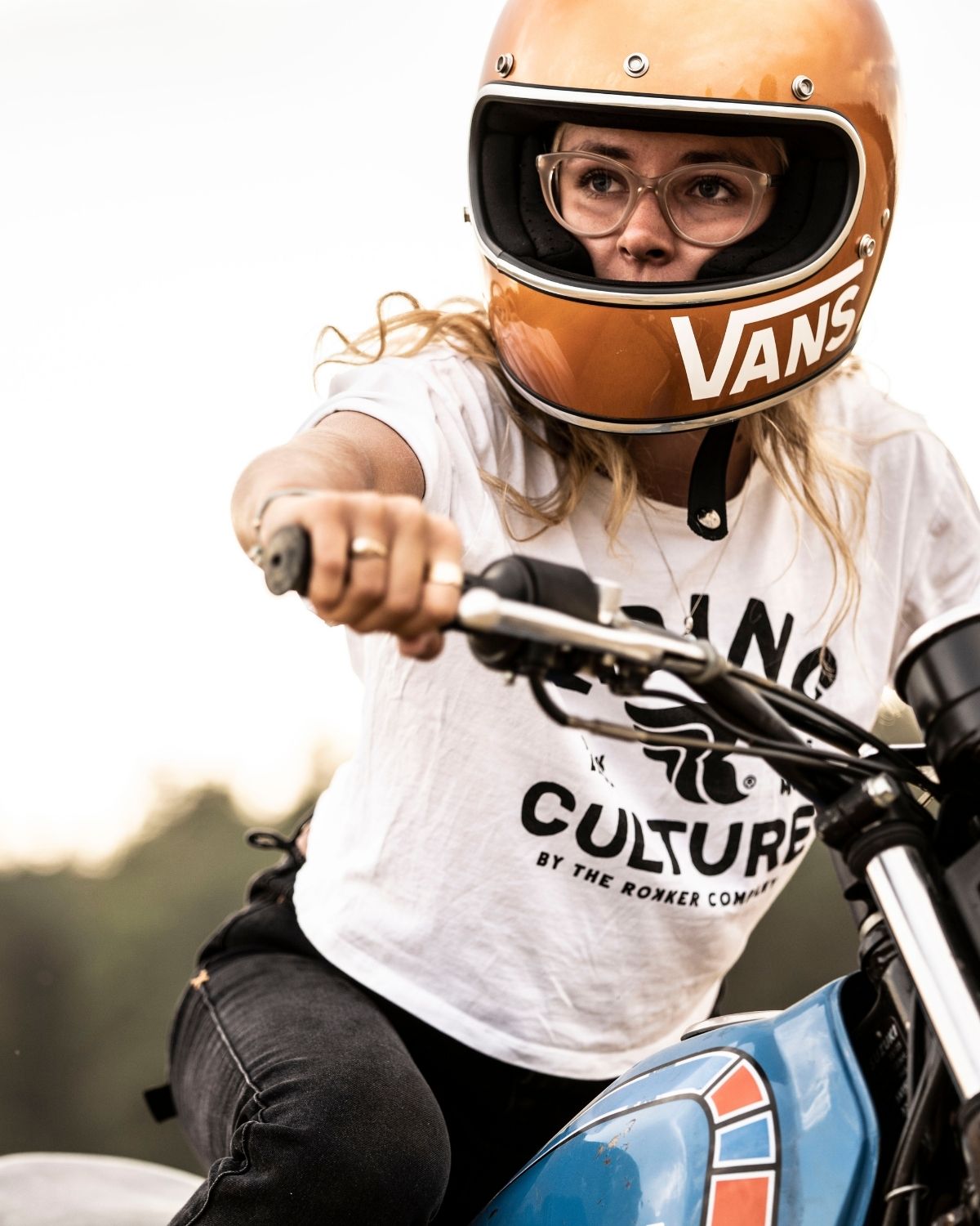 Ride More Crop Top White