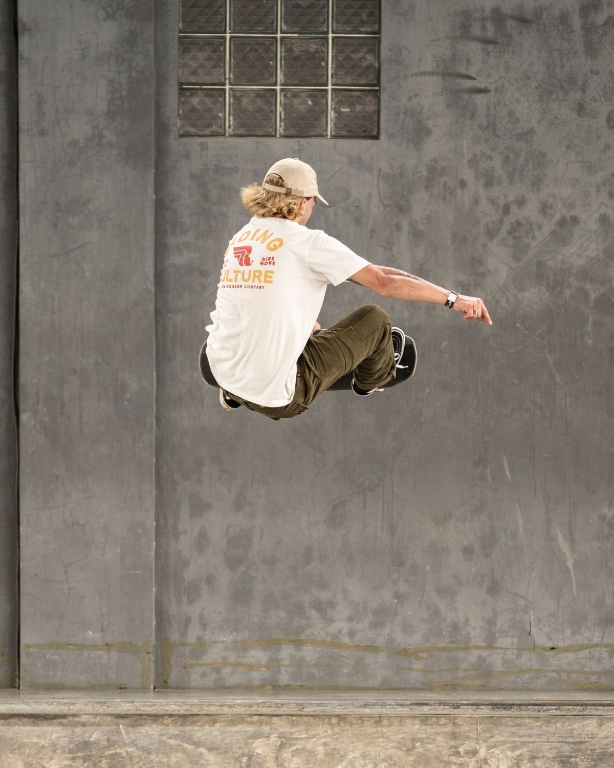 RC Text Dad Hat Beige