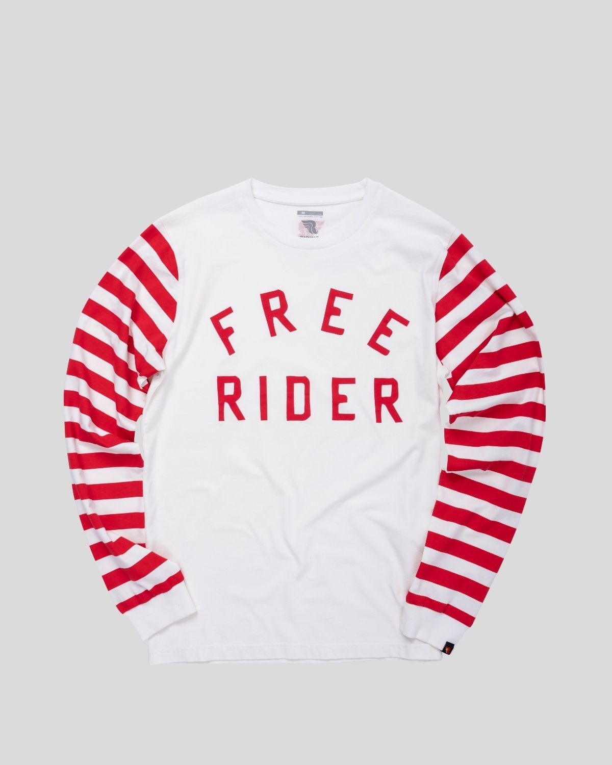 Free Rider Longsleeve Red/White Men