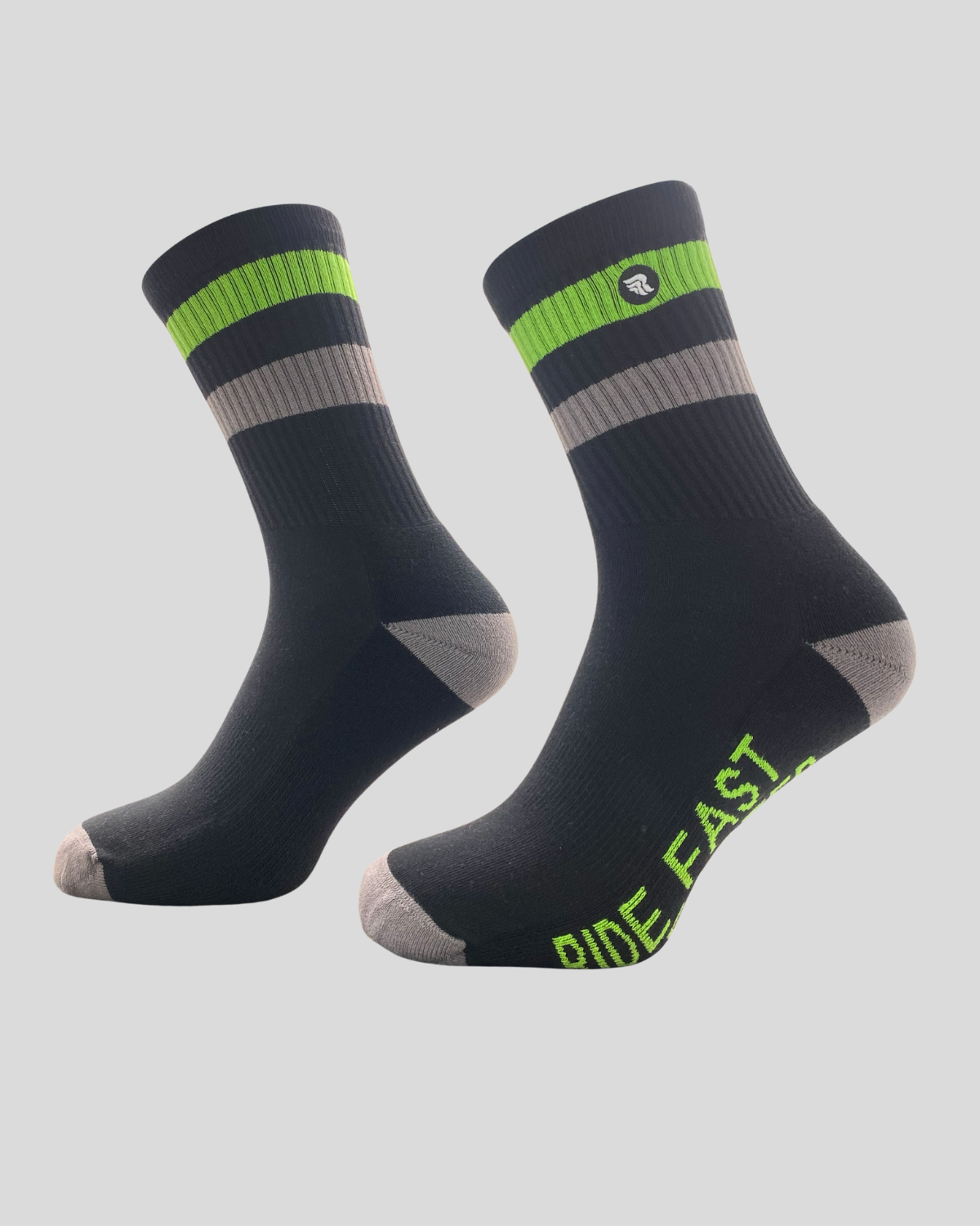 Ride Fast Socks Green/Grey