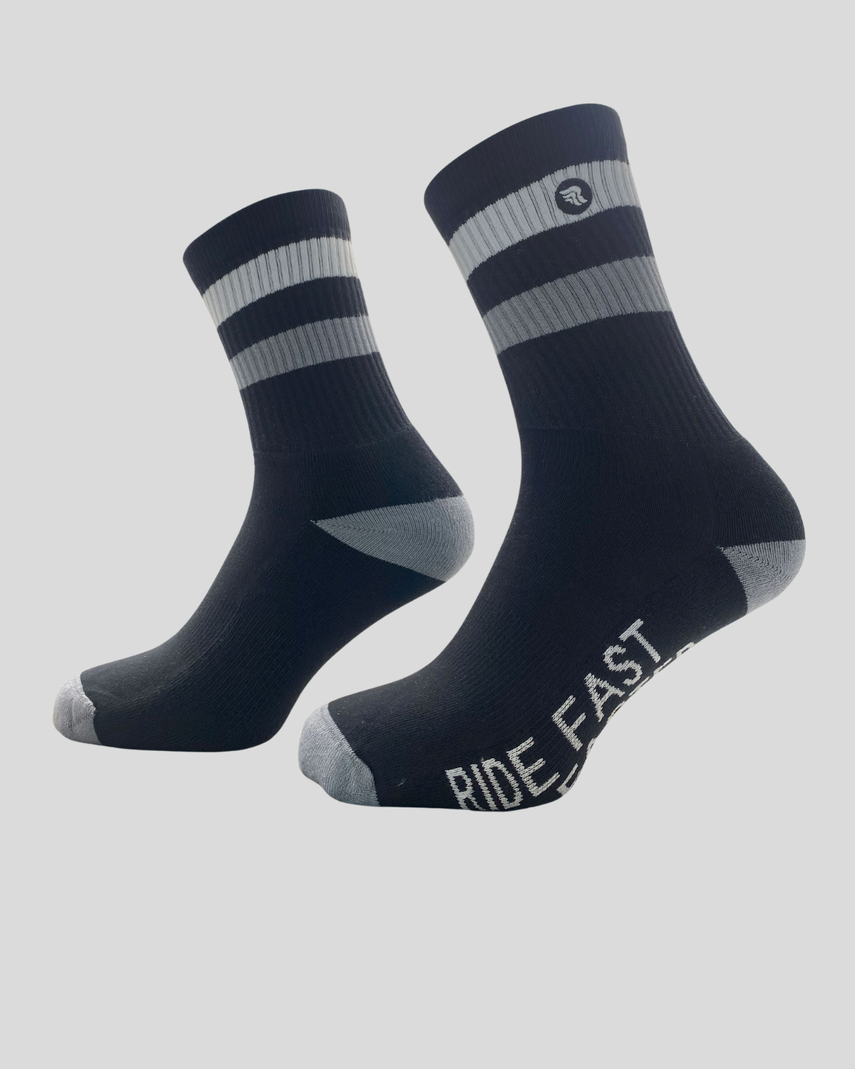 Ride Fast Socks Black/Grey